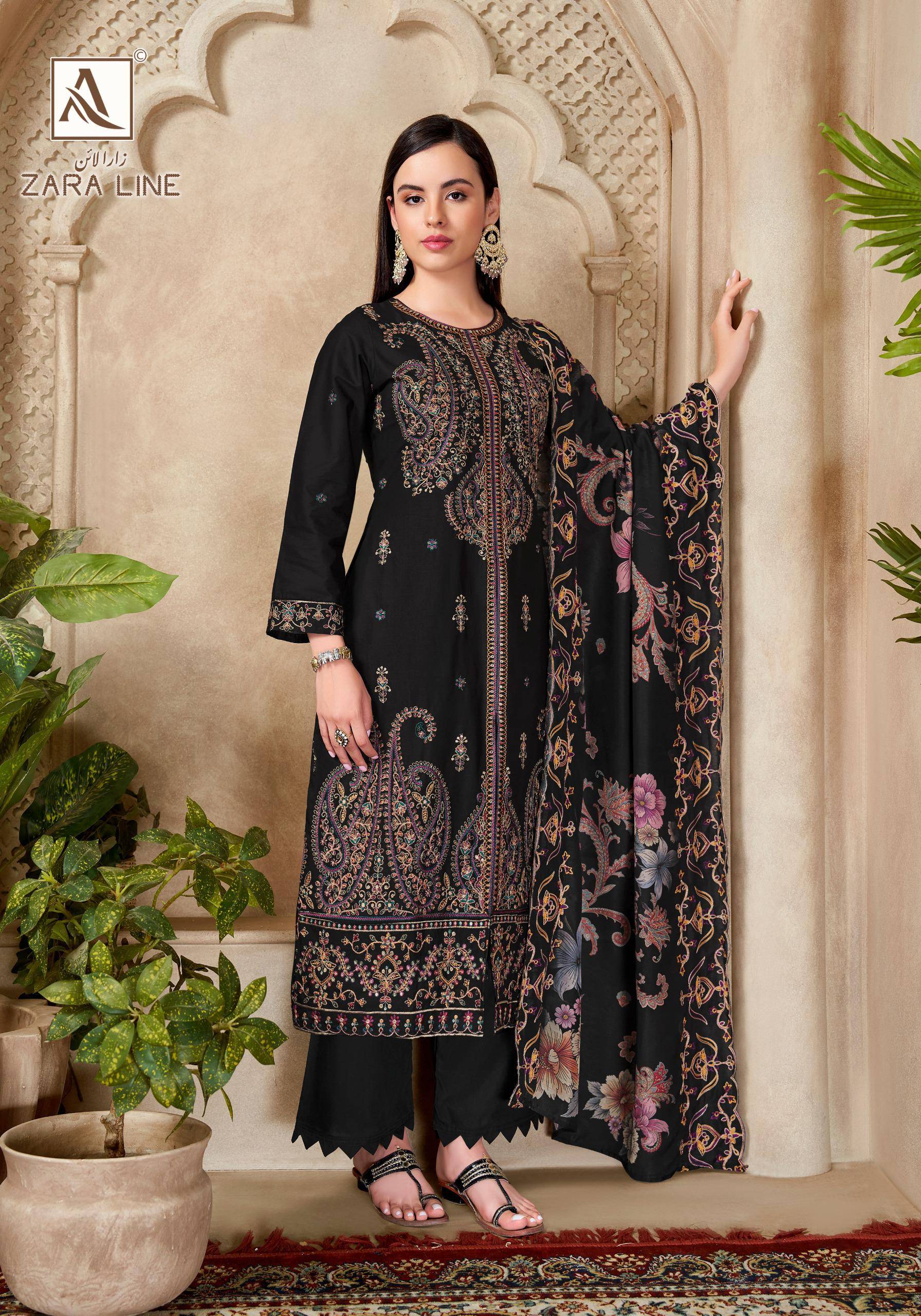 ZARA LINE By Alok Suit 3017-1119-01 To 3017-1119-06 Series Beautiful Colorful Stylish Fancy Casual Wear Pure Cambric Cotton Dresses At Wholesale Price